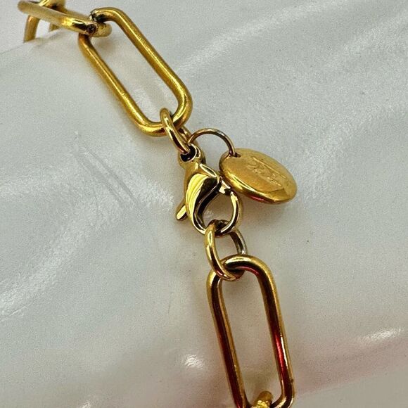 Gold tone link bracelet - Picture 3 of 7